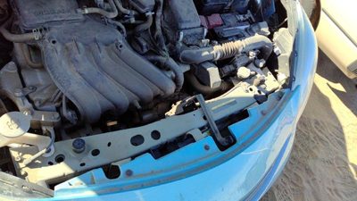 2014-2019 Nissan Versa Note Upper Radiator Support Tie Bar With Hood Latch Oem