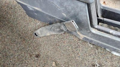 1992 Jeep Cherokee Passenger Right Front Seat Belt Buckle Receiver Oem Gray