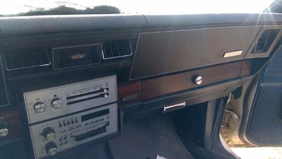 1986 Chevrolet Caprice Dash Panel Blue