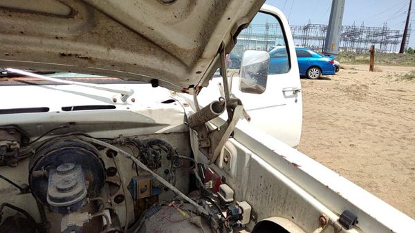1981-1993 Dodge Ram W250 Driver Left Hood Hinge Assembly Oem White 55027101 — photo 2