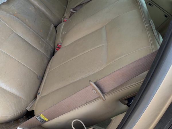 04 Rainier Complete Set Rear Seat Belts Retractor Buckle Left Right Back Tan 332 — photo 2