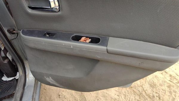 08-09 Sentra Passenger Right Rear Door Trim Panel With Switches Back Charcoal W — photo 5
