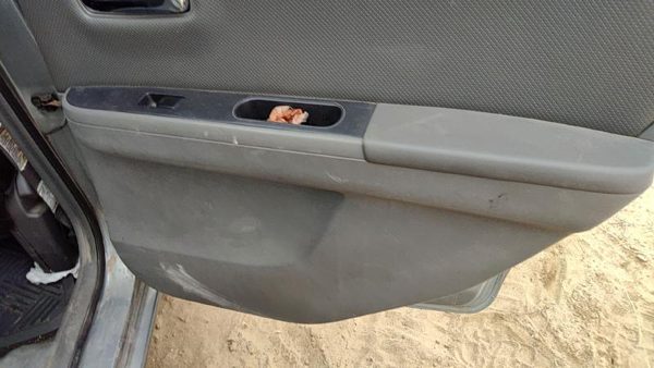 08-09 Sentra Passenger Right Rear Door Trim Panel With Switches Back Charcoal W — photo 6