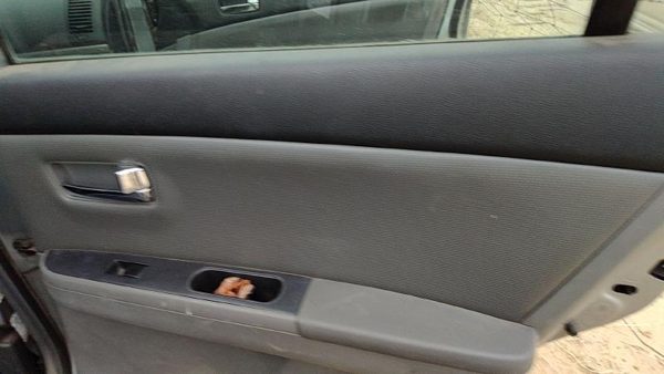 08-09 Sentra Passenger Right Rear Door Trim Panel With Switches Back Charcoal W — photo 3