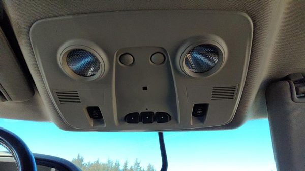 2007-2014 Gmc Acadia Center Overhead Console Oem Dome Light Map Lamp Cubby Black — photo 1
