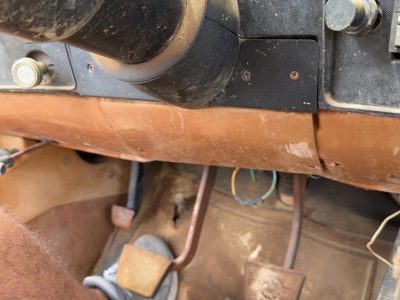 1980 Chevy Silverado C20 Lower Dash Under Column Knee Bolster Trim Panel Oem Tan