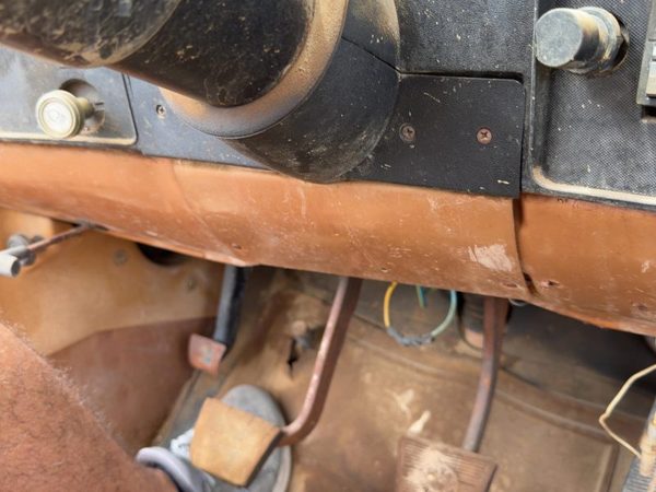 1980 Chevy Silverado C20 Lower Dash Under Column Knee Bolster Trim Panel Oem Tan — photo 2