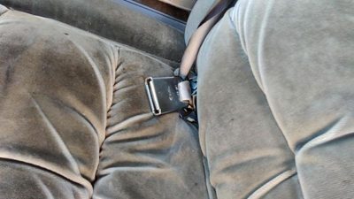 83-91 Mercury Grand Marquis Driver Left Front Seat Belt Buckle Receiver Oem Gray