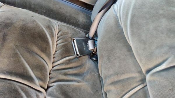 83-91 Mercury Grand Marquis Driver Left Front Seat Belt Buckle Receiver Oem Gray — photo 1