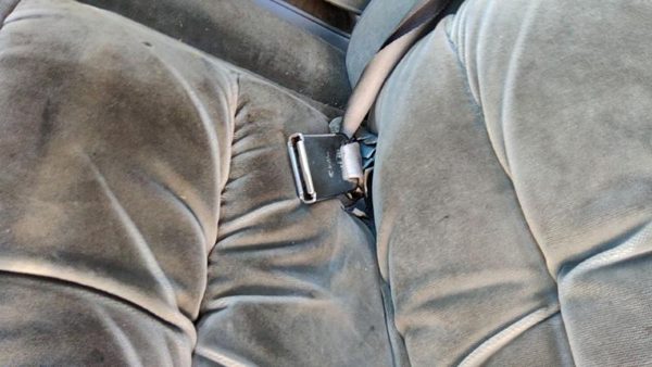 83-91 Mercury Grand Marquis Driver Left Front Seat Belt Buckle Receiver Oem Gray — photo 2