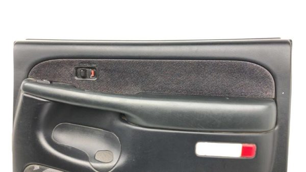 01 02 Sierra 2500 Hd Passenger Right Rear Door Panel With Switches Graphite 12D — photo 6