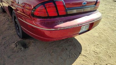 1995-2001 Chevy Lumina Rear Bumper Cover Assembly Oem Back Red 10442603