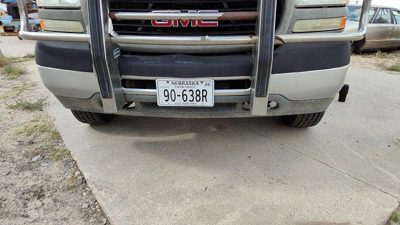 1999-2002 Sierra 2500 Hd Chrome Front Bumper Assembly With Mount Brackets Oem