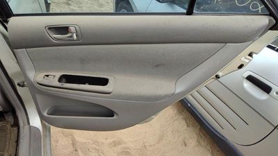 05-06 Camry Passenger Right Rear Door Trim Panel With Switches Back 95 Stone