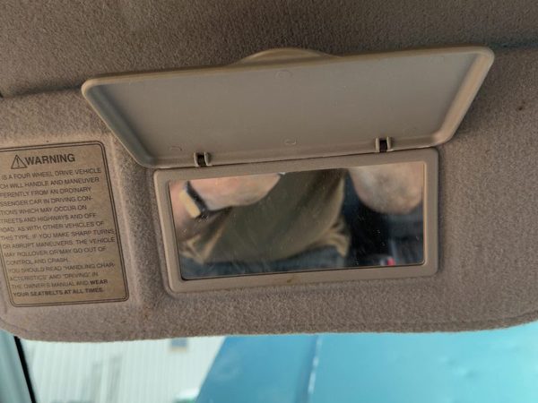 1991-1997 Isuzu Rodeo Driver Left Sun Visor Oem Gray 160 — photo 3