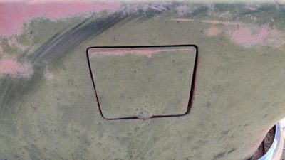 1953-1954 Chevy Bel Air 150 Sedan Fuel Tank Door With Hinge Gas Lid Oem Filler