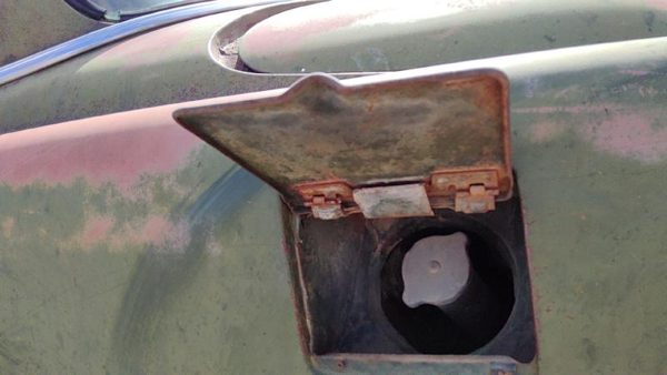 1953-1954 Chevy Bel Air 150 Sedan Fuel Tank Door With Hinge Gas Lid Oem Filler — photo 5
