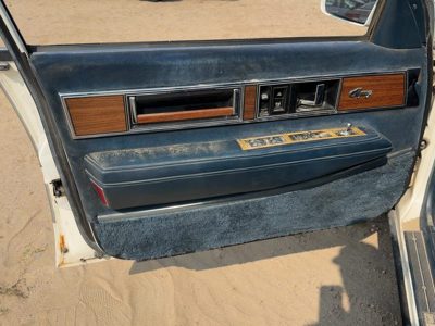 1986 Oldsmobile 98 Driver Left Front Door Trim Panel With Master Switch Blue