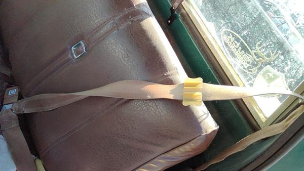 1976 Silverado C10 Driver Left Front Seat Belt Retractor Oem Shoulder Brown — photo 3