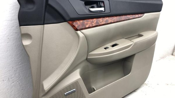 11-14 Legacy Outback Passenger Right Front Door Trim Panel With Switches Ivory — photo 9