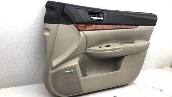 11-14 Legacy Outback Passenger Right Front Door Trim Panel With Switches Ivory — photo 3