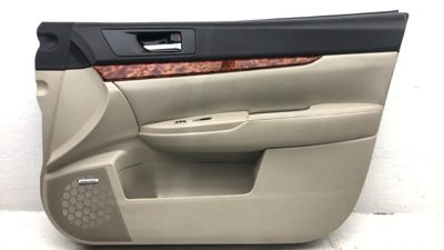 11-14 Legacy Outback Passenger Right Front Door Trim Panel With Switches Ivory