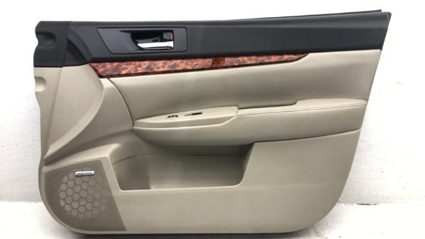 11-14 Legacy Outback Passenger Right Front Door Trim Panel With Switches Ivory — photo 1