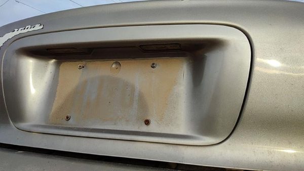 95-99 Contour License Plate Trim Surround Panel Tail Trunk Finish Dk Champagne — photo 4