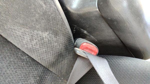 00-04 Jeep Grand Cherokee Driver Left Front Seat Belt Buckle Receiver Gray Dv — photo 5
