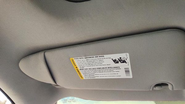 2006-2011 Buick Lucerne Driver Left Sun Visor Oem Ebony 193 15780925 — photo 2