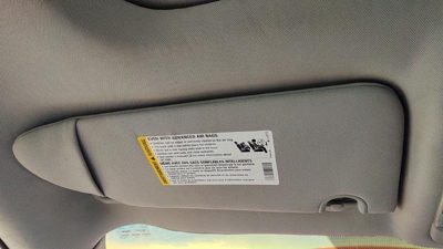 2006-2011 Buick Lucerne Driver Left Sun Visor Oem Ebony 193 15780925