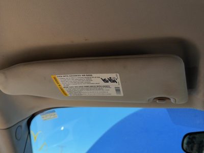 2006-2011 Chevy Hhr Driver Left Sun Visor Oem Gray 14B 25788231