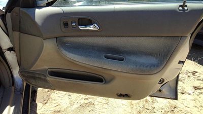 96-97 Honda Accord Passenger Right Front Door Trim Panel With Switches Gray F
