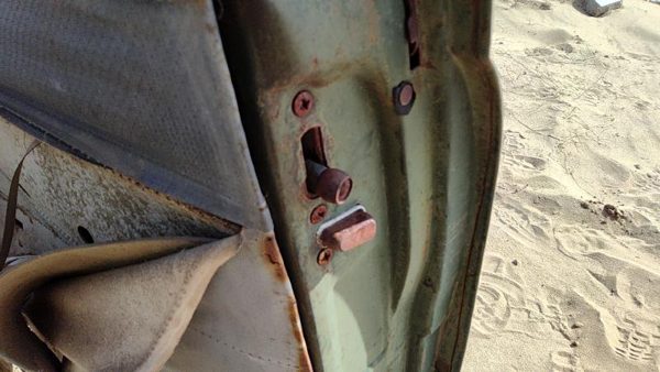 53-54 Chevy Bel Air 150 Sedan Passenger Right Front Door Latch With Rods/Cables — photo 3