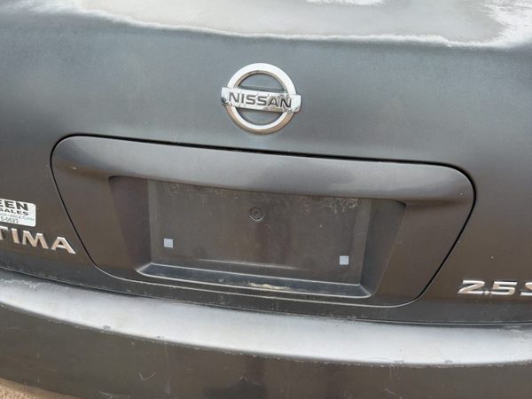 05 Altima License Plate Trim Surround Panel Oem Tail Trunk Finish Smoke K11 — photo 2