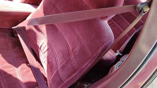 1995-1999 Chevy Lumina Driver Left Front Seat Belt Retractor Oem Shoulder Red — photo 1