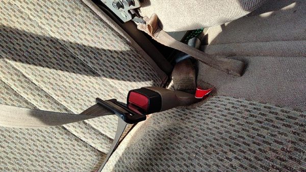 97-98 Ford F150 Passenger Right Front Seat Belt Buckle Receiver Oem Tan Mx — photo 7