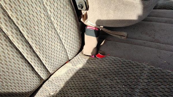 97-98 Ford F150 Passenger Right Front Seat Belt Buckle Receiver Oem Tan Mx — photo 4