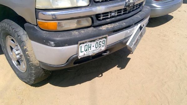 1999 Chevy Silverado 1500 Front Bumper Assy. Pewter 11U — photo 2