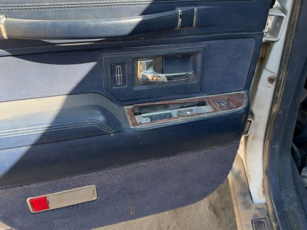 94 Lincoln Town Car Driver Left Rear Door Trim Panel With Switches Back Blue Dp — photo 6