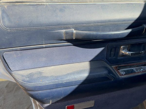 94 Lincoln Town Car Driver Left Rear Door Trim Panel With Switches Back Blue Dp — photo 2