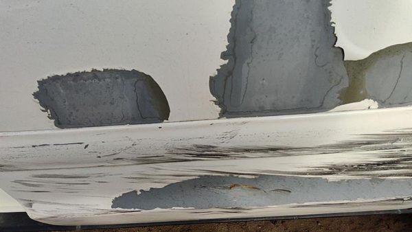 98-08 Ford Crown Vic Driver Left Rear Moulding From Door Back Trim Strip White — photo 4