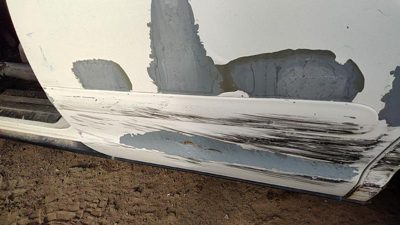 98-08 Ford Crown Vic Driver Left Rear Moulding From Door Back Trim Strip White