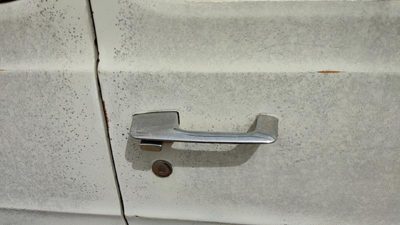 1974 Dodge Van B200 Passenger Right Front Outside Door Handle Oem White