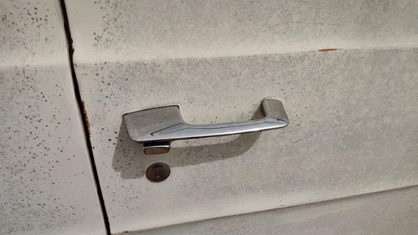 1974 Dodge Van B200 Passenger Right Front Outside Door Handle Oem White — photo 3