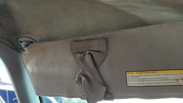 1995-1998 Chevy Silverado 1500 Driver Left Sun Visor Oem Gray — photo 6