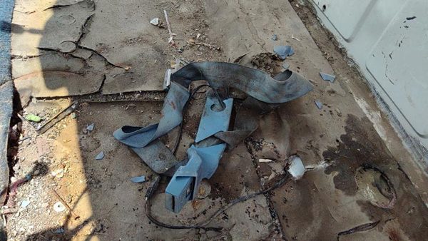 1981-1990 Dodge Ram W250 Driver Left Front Seat Belt Buckle Receiver Oem Blue — photo 6