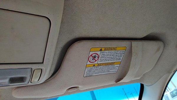 2002-2005 Legacy Outback Passenger Right Sun Visor Oem Tan 92011Ae34bob — photo 1