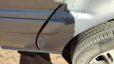 97-00 Chevy Venture Driver Left Rear Moulding On Quarter Panel Oem Silver 17U