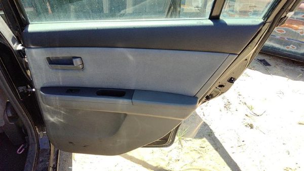 07-09 Sentra Passenger Right Rear Door Trim Panel With Switches Back Charcoal W — photo 1